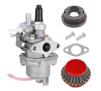 VNSMM Motoseghe Kit carburatore 49cc per 43cc 47cc 49cc ATV Quad Dirt Pocket Bike Go Kart 2 Tempi Carburatore con Filtro Aria in Acciaio Tubo di Ingresso