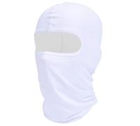 VNSMM Passamontagna sottocasco Maschera Integrale Antivento ad Asciugatura Rapida Fodera per Casco da Ciclismo Sport Caccia Campeggio Cappuccio da Sci Copricollo per Cappello(White)