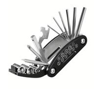 VNSMM Ruota Libera Attrezzi per la Riparazione di Moto e Biciclette 16 in 1, cacciavite Pieghevole Multiuso Cassette pignoni e Ruote libere per Bicicletta