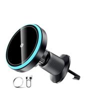VNSMM Soporte Movil Coche Supporto Telefono Auto Supporto Magnetico per Telefono da Auto, Caricabatterie Wireless da 15 W per iPhone 15, 14, 13 PRO Max, Supporto per Auto(Air Outlet Model)