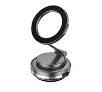 VNSMM Soporte Movil Coche Supporto Telefono Auto Supporto per Telefono Magnetico Pieghevole Supporto per Auto con Forte aspirazione a Vuoto Supporto in Lega di Zinco Regolabile a 360 ° per scrivania