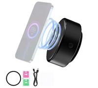 VNSMM Soporte Movil Coche Supporto Telefono Auto X8/M8 Ricarica Wireless Design Semplice Supporto per Telefono Cellulare Supporto per Auto adsorbimento Magnetico sottovuoto Ultra Stabile(X8 Black)