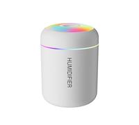 VNSMM Umidificatore profumatore Auto Diffusore umidificatore per Auto per Auto Mini USBDiffusore per Auto Diffusore di Oli Essenziali per aromaterapia con Luce(White)