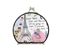 Vnurnrn Torre Di Parigi Romantico Specchietto per Trucco Mini Pocket Specchi Compatti Cosmetico Specchio da Trucco per Ragazze Donne