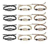 VNVETYTO 12 pezzi di cristallo gabbia collana titolare collana cavo vuoto pietra titolare sostituzione mano corda collana con lunghezza regolabile, Cordoncino, Nessuna pietra preziosa