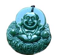 VNVFJKLO ciondolo, Collana con amuleto Feng Shui e ciondolo Buddha che ride