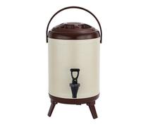 VNVFJKLO distributore di Bevande, Dispenser for Bevande Isolato con Superficie Opaca a Doppia Parete isolata in Acciaio Inossidabile for caffè, tè, Latte, zuppa, Buffet for Feste in Famiglia(D,12L)