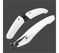 VNVFJKLO Parafanghi per Biciclette, Parafanghi Anteriori e Posteriori for Bicicletta, Forcella Sottile, parafanghi semplici(White)