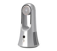 VNVFJKLO Ventilatori verticali, Ventilatore da tavolo portatile Senza lama Scrivania personale Aria condizionata silenzioso USB Piccola ventola di raffreddamento a 6 velocità Aromaterapia(Silver)