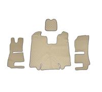 VNVIS Tappetini compatibili con Scania R 2013-2016 Automatico Beige Spugna Ecopelle