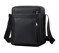 Vnvnvnv Borsa a tracolla nera borsa a tracolla regolabile borsa a tracolla impermeabile borsa a tracolla borsa da viaggio lavoro quotidiano regalo per uomini donne per iPad 11 pollici