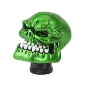 VNXWHKGN pomello del cambio Per Pomello Del Cambio Manuale Automatico Con Teschio Adattatore M8 M10 M12(GREEN)