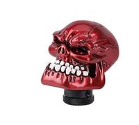 VNXWHKGN pomello del cambio Per Pomello Del Cambio Manuale Automatico Con Teschio Adattatore M8 M10 M12(RED)