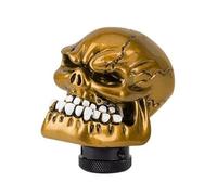 VNXWHKGN pomello del cambio Per Pomello Del Cambio Manuale Automatico Con Teschio Adattatore M8 M10 M12(GOLD)