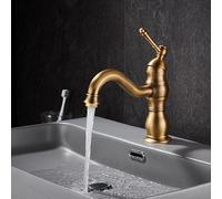 VOAAJKBFB Rubinetti for Bagno in Rame Antico for lavabo Ottone Bronzo lucidato a Olio Rubinetto Nero for Doccia a Mano for Acqua Calda Fredda Mxier(SLT016F)