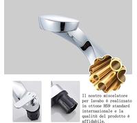 VOAAJKBFB Rubinetto for Bagno di Lusso Curva monocomando Lavabo for lavabo Miscelatore for Acqua Calda e Fredda for in Ottone Torneira(OEB)