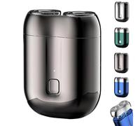 Voalsz Mini Electric Shaver, Waterproof Portable Mini Electric Men's Shaver, Pocket Shaver Rechargeable(Gray)