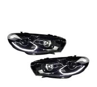 VOALVT Faro Proiettore Anteriore Per VW Per Scirocco 2009-2017 Luci Per Auto Fari Anteriori Proiettore LED Di Alta Qualità Luci Diurne Accessori Per Auto(For OE Halogen)