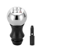 VOALVT Marce Pomello Cambio Per Citroen C2 Per C3 Per C4 Pomello Del Cambio Manuale A 5 Marce In Acciaio Inossidabile Leva Sportiva HandBall Opaco(Chrome red font)