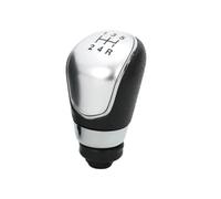 VOALVT Marce Pomello Cambio Per Ford Per Fiesta 2008-2012 Pomello Del Cambio Leva Cuffia Copri Accessori Per Auto(5-Speed Silver Knob)