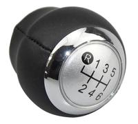 VOALVT Marce Pomello Cambio Pomello Del Cambio In Pelle Per Toyota Per Corolla Per T Verso 2007-2013 5 6 Marce(Silver Cap 6 Speed)