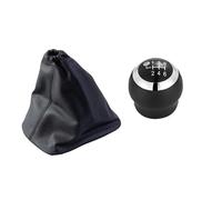 VOALVT Marce Pomello Cambio Pomello Del Cambio In Pelle Per Toyota Per Corolla Per Verso 2007-2013 5/6 Marce(2Pcs 6 Speed Black)