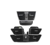 VOALVT per Skoda per Octavia 3 per A7 5E MK3 2013-2020 Cruscotto Interno Griglia di Ventilazione AC Striscia Argento Brillante Cruscotto Aria Condizionata(1 set-4PCS)