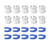VOANZO 10 Manicotto Tubo Raccordo collettore per Stampante 3D estrusore Hot End raccordi Morsetto Kit di Fissaggio Tubo Stampante 3D Blu e Bianco Snap Fixed 6MM Tubo Raccordo rapido