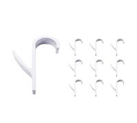 VOANZO 10PCS Ganci per radiatori scaldasalviette Ganci da Parete in plastica per Ganci per Tubi Tubi Grabber -Bianco