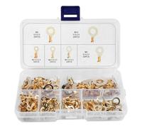 VOANZO 150 Pezzi Rondelle Piatte in Rame M3 M4 M5 M6 M8 M10 - Assortimento di guarnizioni in Ottone per Varie Applicazioni, durevoli e Resistenti alla corrosione