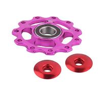 VOANZO 2 Paia Bicicletta Mountain Bike Guida Ruota quadrante Posteriore Cuscinetto anodo pignone 11 Ruota dentata volano Accessori Bicicletta（Viola）