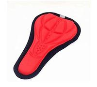 VOANZO 2 Pezzi coprisella per Mountain Bike Cuscino Arioso Silicone 3D Confortevole coprisedile Set di Cuscini Accessori per Biciclette (Rosso)