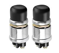 VOANZO 2 Pezzi Interruttore di Avviamento a Pulsante 12V / 24V Pulsante di Avviamento a Pressione Impermeabile Pesante Momentaneo Resistente alle Intemperie