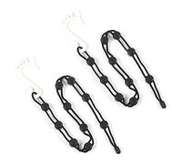 VOANZO 2 x Sock Organizer Sock Clips Lavatrice asciugatrice Sock Holder per Lavare, asciugare e rifinire i Calzini Nero