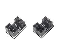 VOANZO 2PCS 8 Pin a 8 Pin 180 Gradi Angolo Adattatore per Desktop Scheda Grafica GPU Cavo di Alimentazione Adattatori di Collegamento