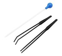 VOANZO 3 Pezzi Accessori per Serbatoio pinzette Extra Lunghe per Acquario Alimentatore di Coralli siringa Lunga per roidi di barriera corallina pianta acquatica Ragno Serpente Lucertola