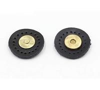 VOANZO 5 Set di Bottoni Automatici magnetici Rotondi in Vera Pelle da Cucire per Accessori Borsa di Ricambio Borsa Fai da Te (Nero)