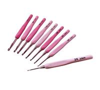 VOANZO 9pcs alluminio uncinetto set manici morbidi ferri da maglia kit strumenti di tessitura