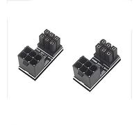 VOANZO Adattatore angolare da 2 Pin a 6 Pin a 180 Gradi per Scheda Grafica Desktop Adattatore di connessione Cavo di Alimentazione GPU