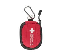 VOANZO Borsa per Oli Essenziali Borsa da Viaggio Portatile con 16 Scomparti per flaconi da 2 ml Include Gancio Ideale per aromaterapia (Rosso)