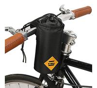 VOANZO Borsa per portaborraccia per Bici, Borsa Termica per Bici con Robusto Telaio Triangolare per Bici e Attacco per Manubrio, Contiene Accessori per Bici 125 x 80 x 80 mm (Nero)