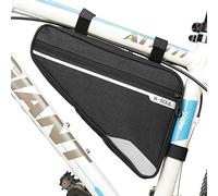 VOANZO Borsa portabiciclette, Borsa Triangolare per Bicicletta Impermeabile Borsa da Sella di Grande capacità per Mountain Bike da Strada 290 x 200 x 50 mm (Nero)