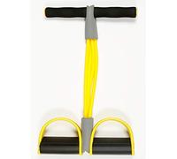 VOANZO Fitness Addominale Rally Pedal Puller Allenatore Sit-up, Latex Pull Rope Attrezzatura per Il Fitness Attrezzo per Allenamento Addominale Sport a Quattro Gambe (Giallo)
