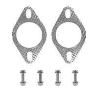 VOANZO Guarnizione di Scarico per Auto da 2 Pezzi, Guarnizione Flangia di Scarico da 2.5 Pollici con 4 bulloni e 4 Dadi, per Il Collegamento del Tubo di Scarico dell'auto