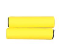 VOANZO Manopole per Manubrio per Bici, Impugnature in Schiuma di Silicone Ecologiche, Morbide Antiscivolo Urltra Leggero, Tecnologia Memory Foam Accessori per Bici - Giallo