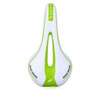 VOANZO Memory Sponge Bike Sella Mountain Bike Cuscino Cuscino Sedile con Zona di Scarico Centrale e Design ergonomico Adatto per Bici da Strada e Mountain Bike (Verde e Bianco)