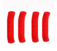 VOANZO Paia Copertura Protettiva Impugnatura Manicotto Leva Freno Bicicletta, Copertura Antiscivolo in Silicone Maniglia Freno per Ciclismo Mountain Road Bike (Rosso)