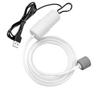 VOANZO Pompa d'Aria USB Mini Pompa di Ossigeno per Acquario con Pietra d'Aria Tubo in Silicone Pompa d'Aria Portatile per Ossigeno per Piccoli acquari Acquario Campeggio Pesca