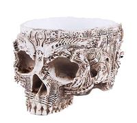 VOANZO Posacenere in Resina con Teschio Umano per Decorare la casa Decorazione di Halloween Teschi Decorativi scheletri Accessori da Bar Decorazione per Fumatori