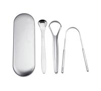 VOANZO Pulisci Lingua in Acciaio Inossidabile, 4 Pezzi